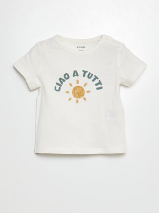 T-shirt a maniche corte con stampa