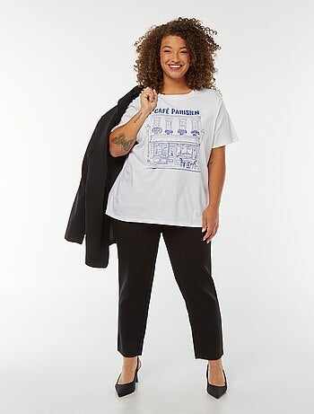 T-shirt a maniche corte con stampa