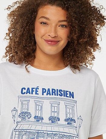 T-shirt a maniche corte con stampa