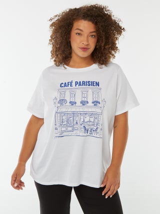 T-shirt a maniche corte con stampa