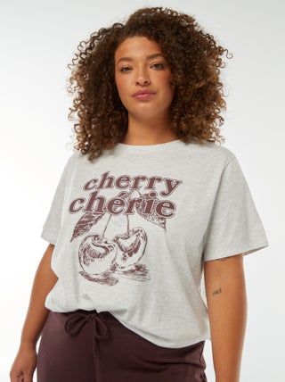 T-shirt a maniche corte con stampa