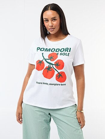 T-shirt a maniche corte con stampa