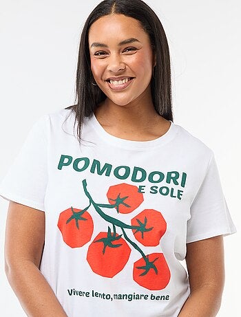 T-shirt a maniche corte con stampa