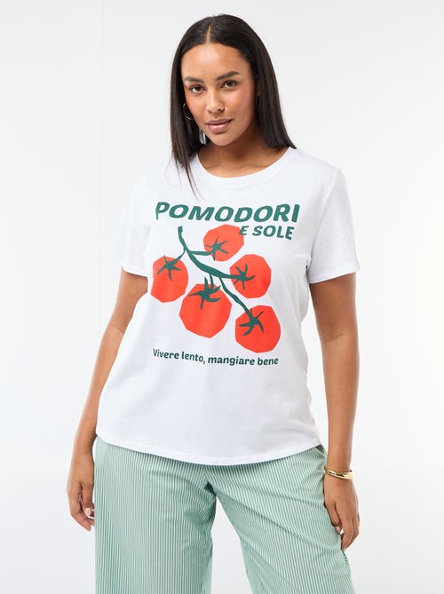 T-shirt a maniche corte con stampa - Kiabi