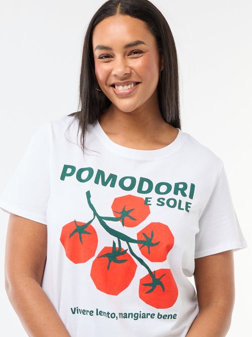 T-shirt a maniche corte con stampa - Kiabi