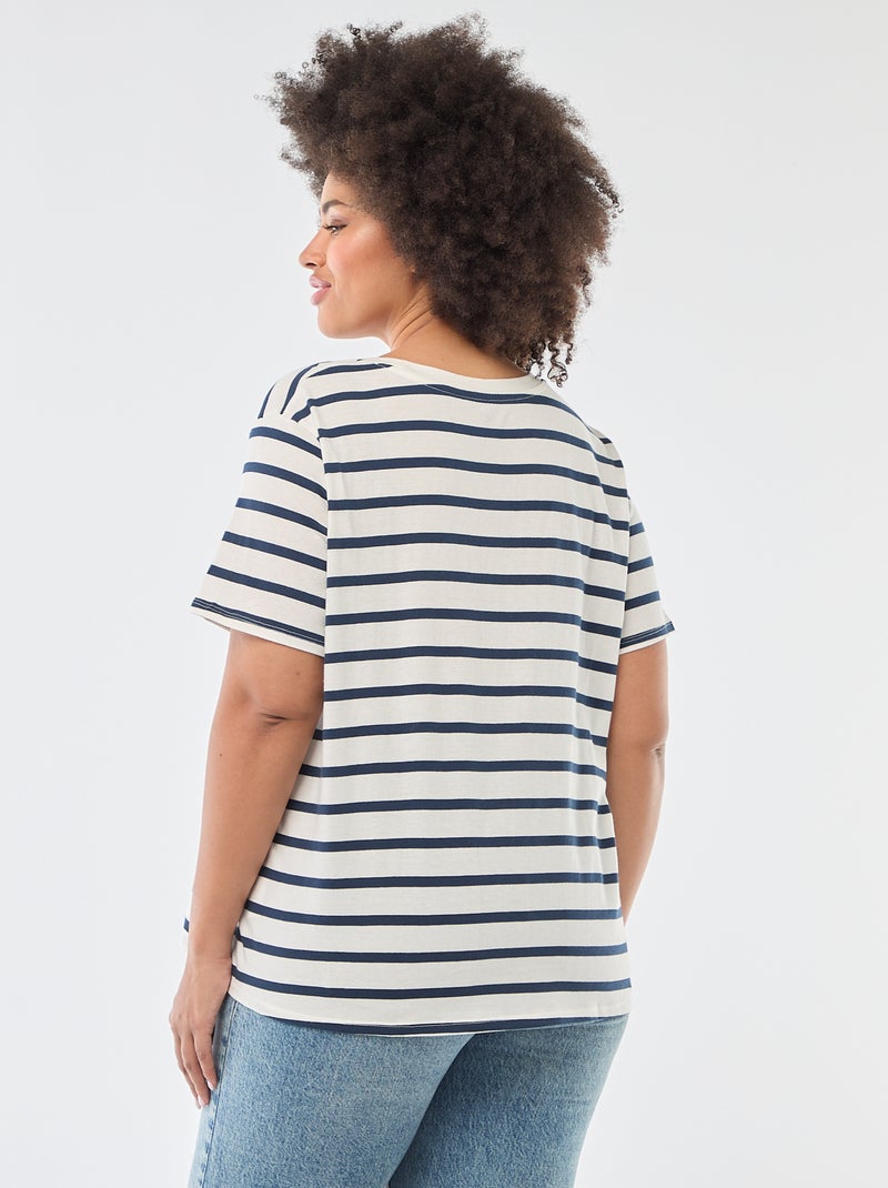 T-shirt a maniche corte con stampa Bianco - Kiabi
