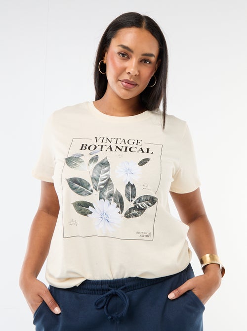 T-shirt a maniche corte con stampa - Kiabi