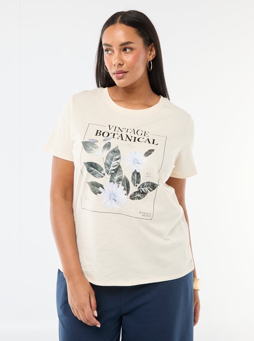 T-shirt a maniche corte con stampa - Kiabi