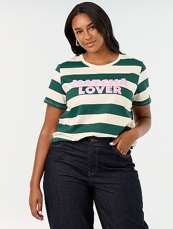 T-shirt a maniche corte con stampa