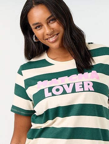 T-shirt a maniche corte con stampa
