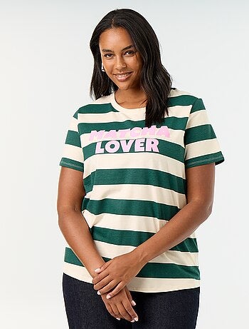 T-shirt a maniche corte con stampa
