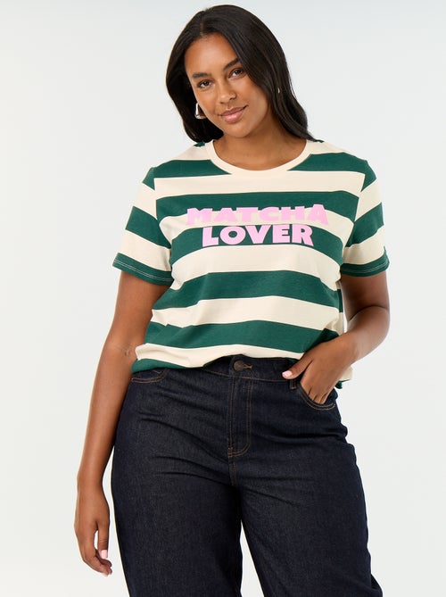 T-shirt a maniche corte con stampa - Kiabi T-shirt a maniche corte con stampa - Kiabi