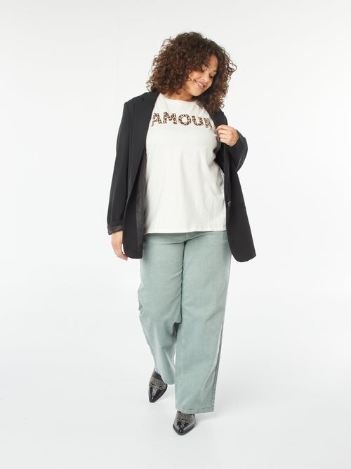 T-shirt a maniche corte con stampa - Kiabi