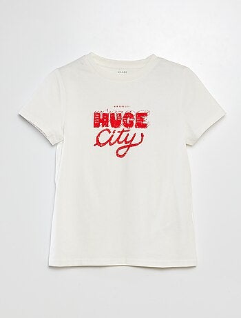 T-shirt a maniche corte con stampa