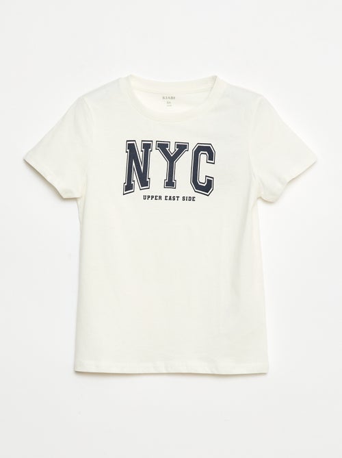 T-shirt a maniche corte con stampa - Kiabi