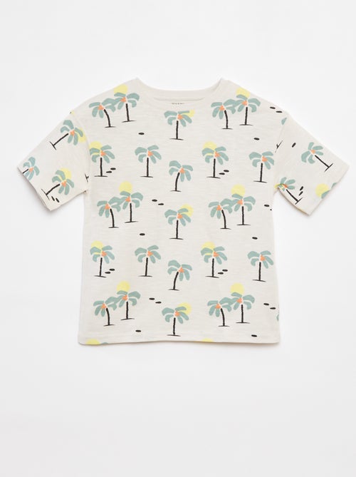 T-shirt a maniche corte con stampa - Kiabi