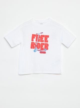 T-shirt a maniche corte con stampa