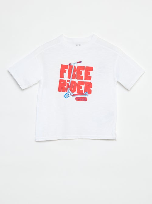 T-shirt a maniche corte con stampa - Kiabi