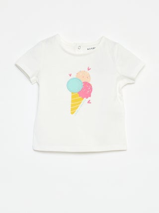 T-shirt a maniche corte con stampa