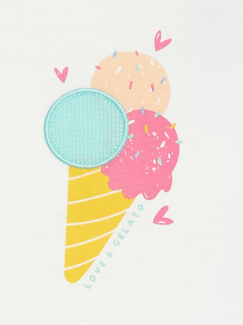 T-shirt a maniche corte con stampa - Kiabi