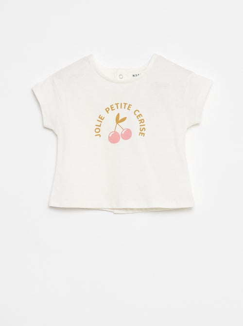T-shirt a maniche corte con stampa - Kiabi
