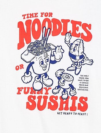 T-shirt a maniche corte con stampa