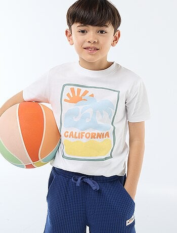 T-shirt a maniche corte con stampa