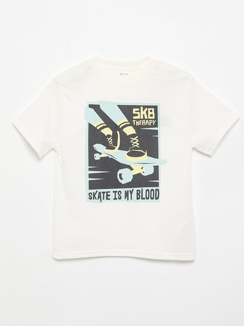 T-shirt a maniche corte con stampa - Kiabi