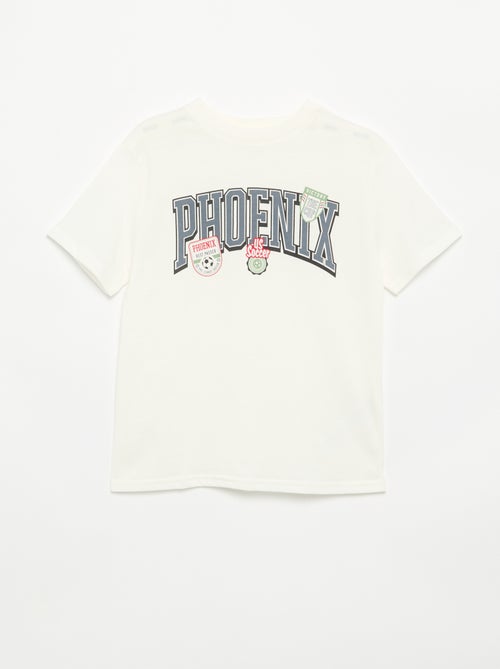 T-shirt a maniche corte con stampa - Kiabi