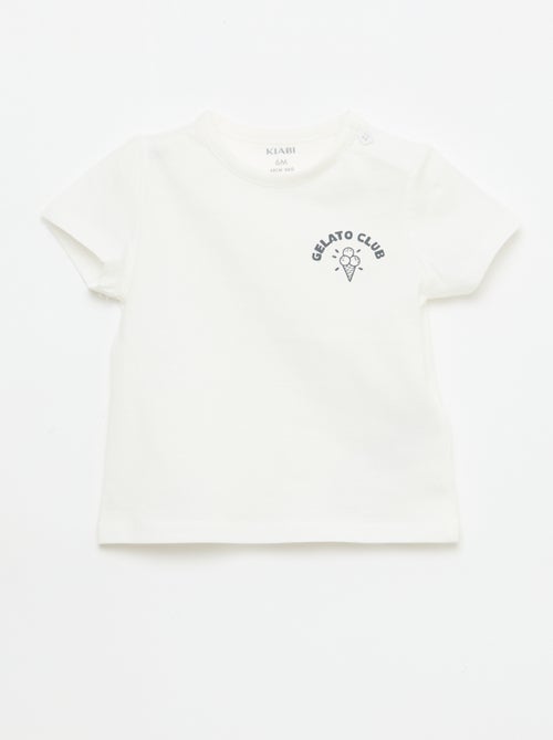 T-shirt a maniche corte con stampa - Kiabi