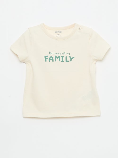 T-shirt a maniche corte con stampa - Kiabi