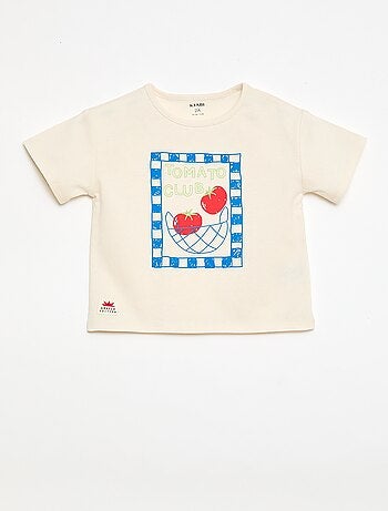 T-shirt a maniche corte con stampa