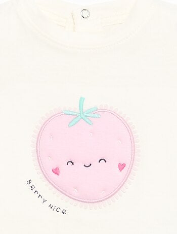 T-shirt a maniche corte con stampa