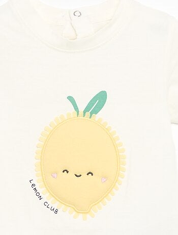 T-shirt a maniche corte con stampa