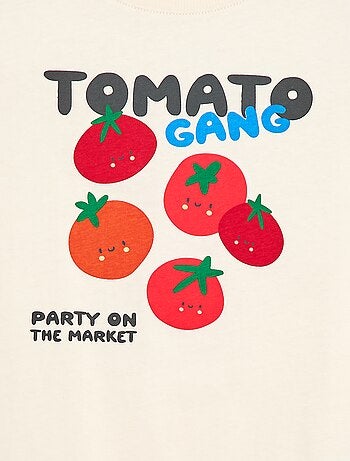 T-shirt a maniche corte con stampa