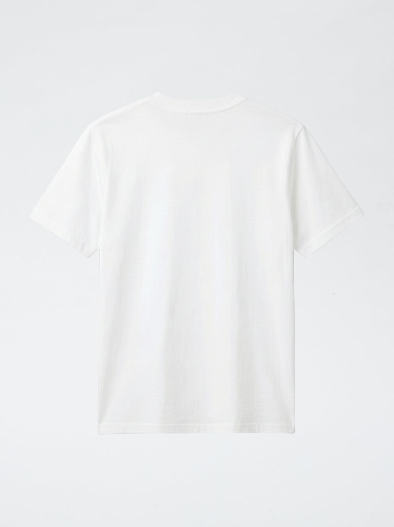 T-shirt a maniche corte con stampa Bianco - Kiabi