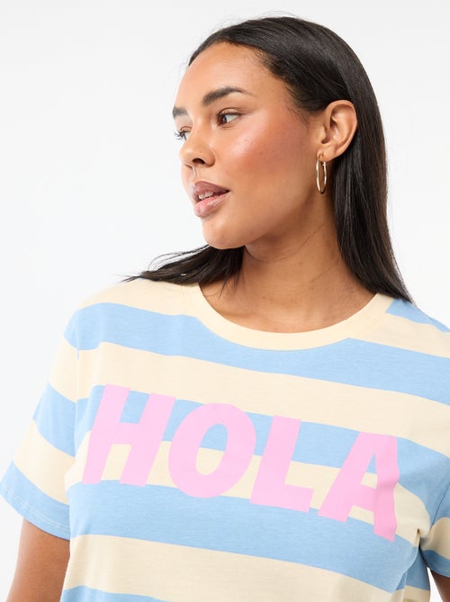 T-shirt a maniche corte con stampa - Kiabi