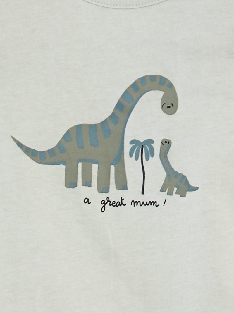 T-shirt a maniche corte con stampa BLU - Kiabi