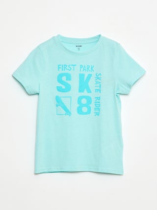 T-shirt a maniche corte con stampa