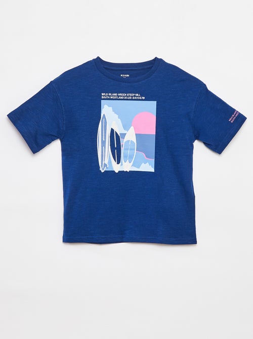 T-shirt a maniche corte con stampa - Kiabi