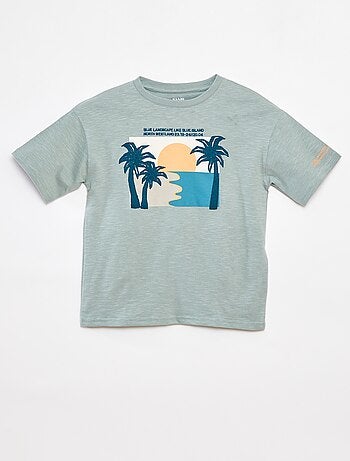 T-shirt a maniche corte con stampa