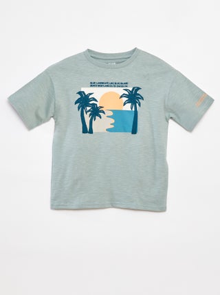 T-shirt a maniche corte con stampa
