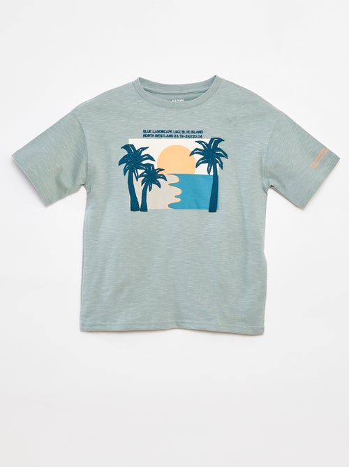 T-shirt a maniche corte con stampa - Kiabi