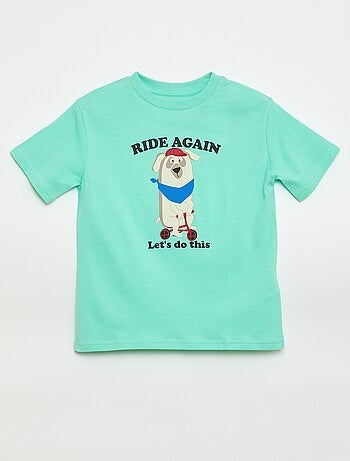 T-shirt a maniche corte con stampa