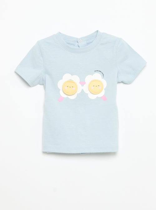 T-shirt a maniche corte con stampa - Kiabi