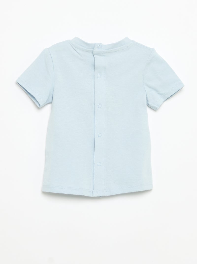 T-shirt a maniche corte con stampa Blu - Kiabi