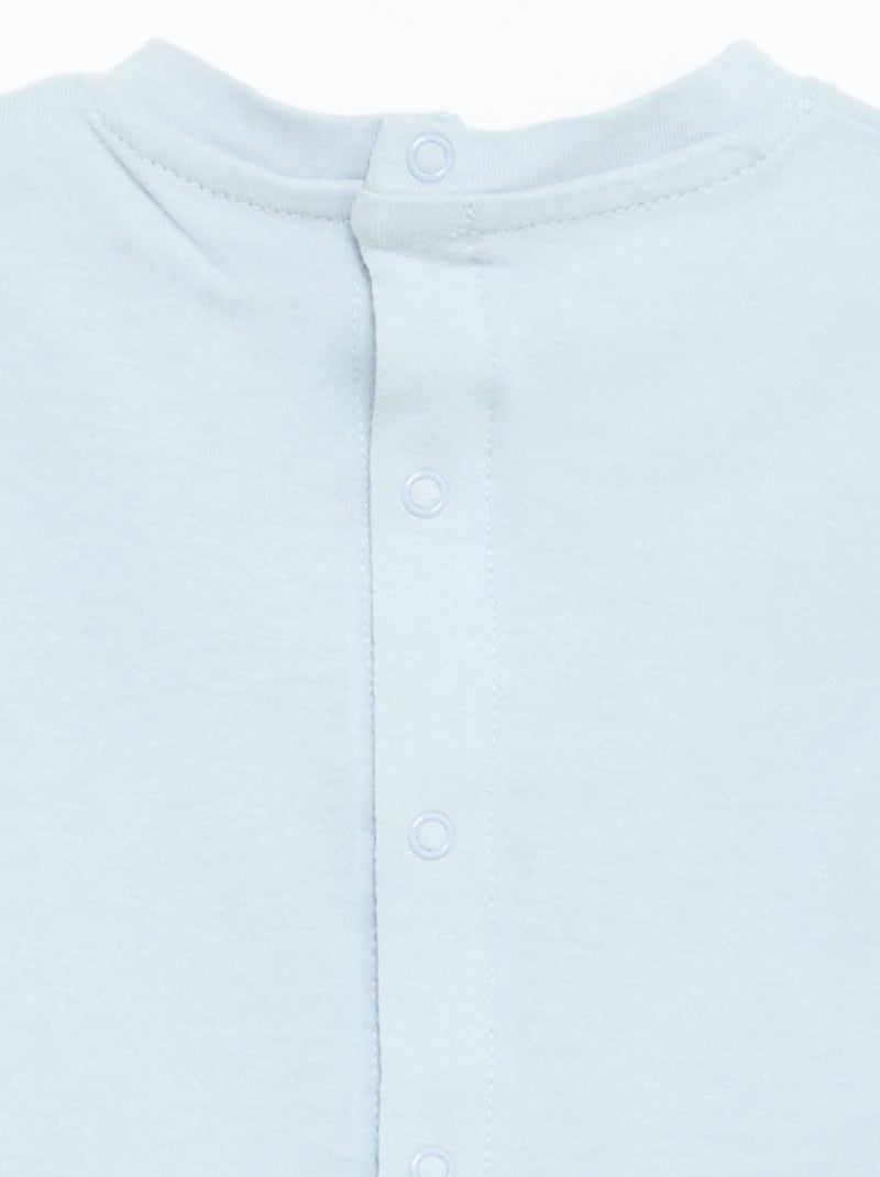 T-shirt a maniche corte con stampa Blu - Kiabi