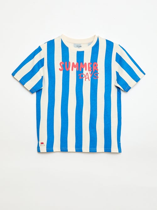 T-shirt a maniche corte con stampa - Kiabi