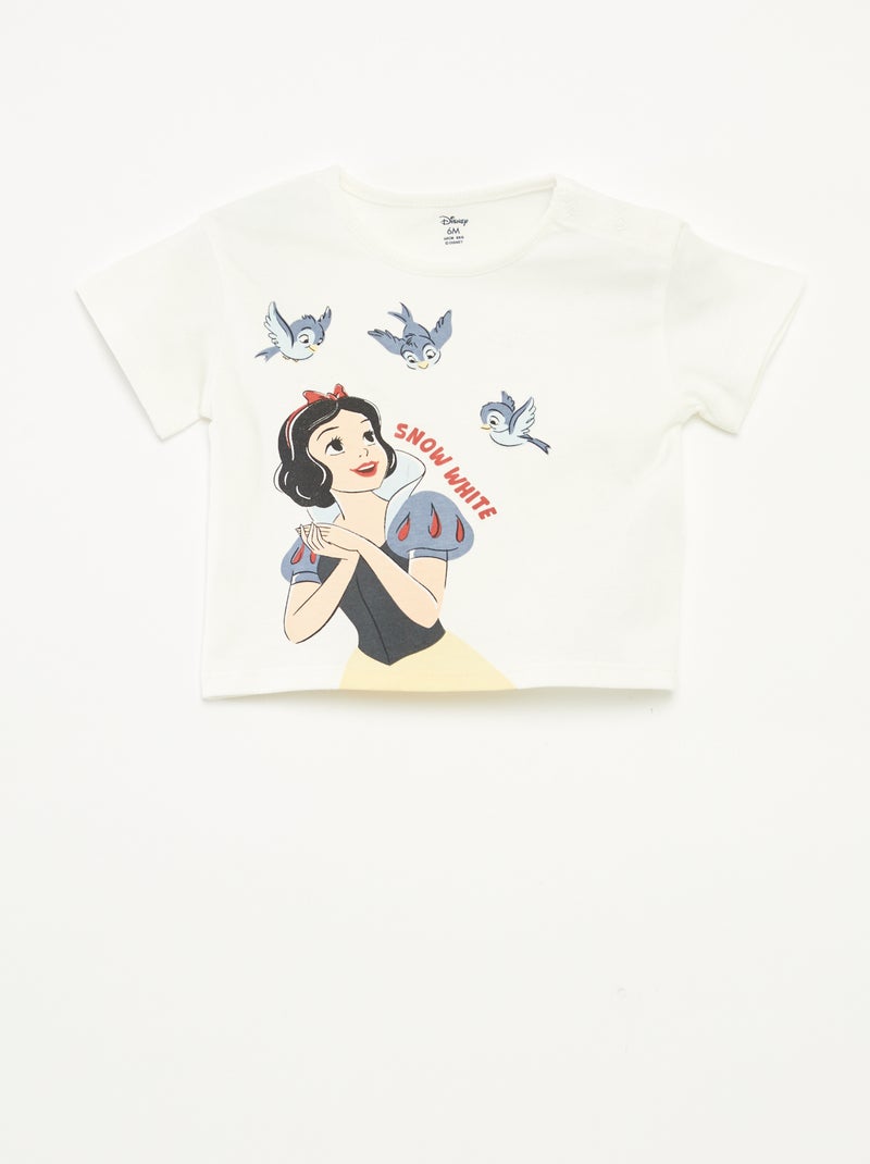 T-shirt a maniche corte con stampa 'Disney' BIANCO - Kiabi