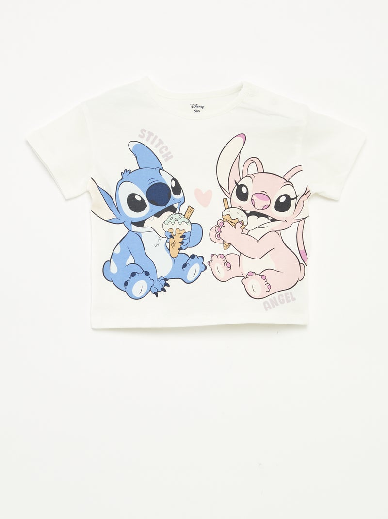 T-shirt a maniche corte con stampa 'Disney' BIANCO - Kiabi